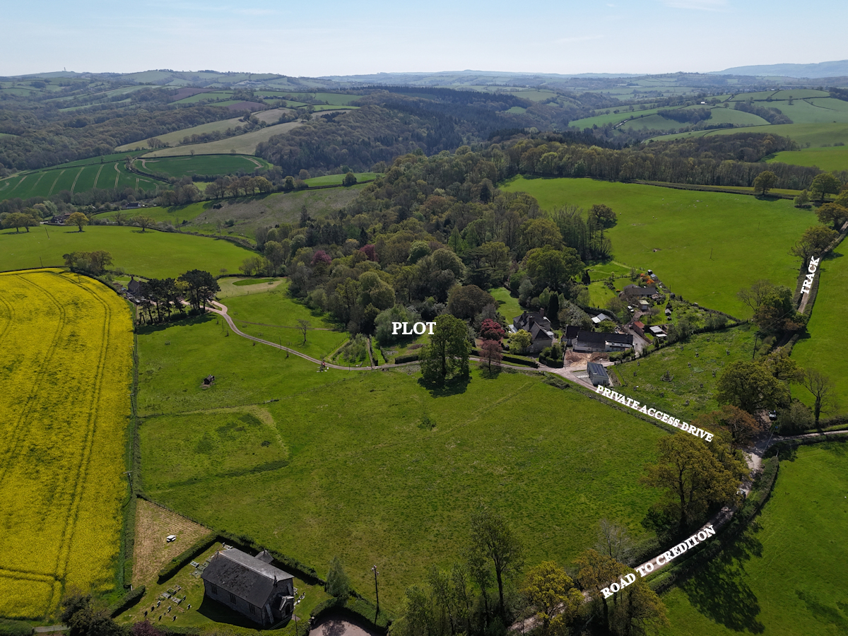 Aerial view looking SE