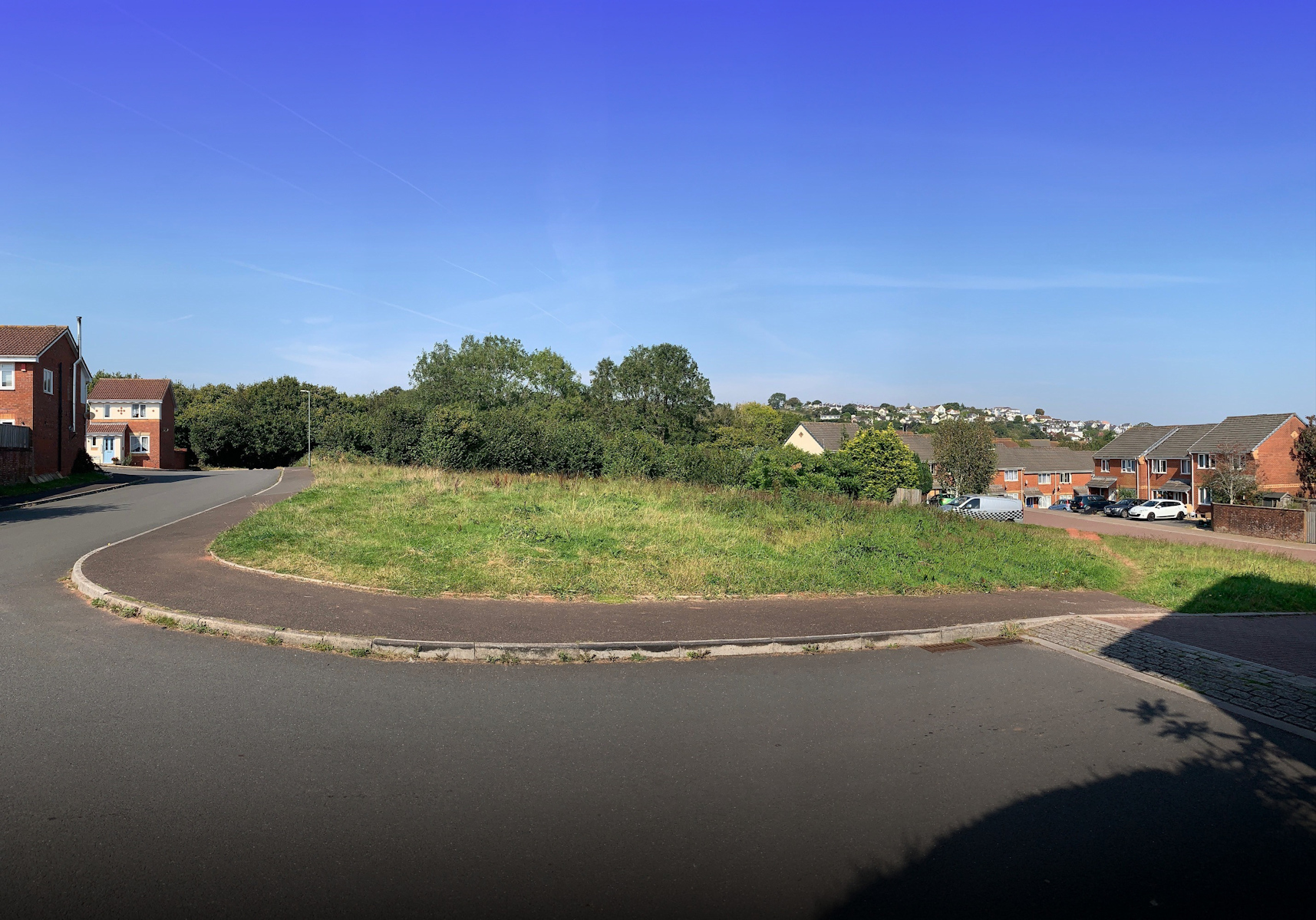 View across part of the land, facing north